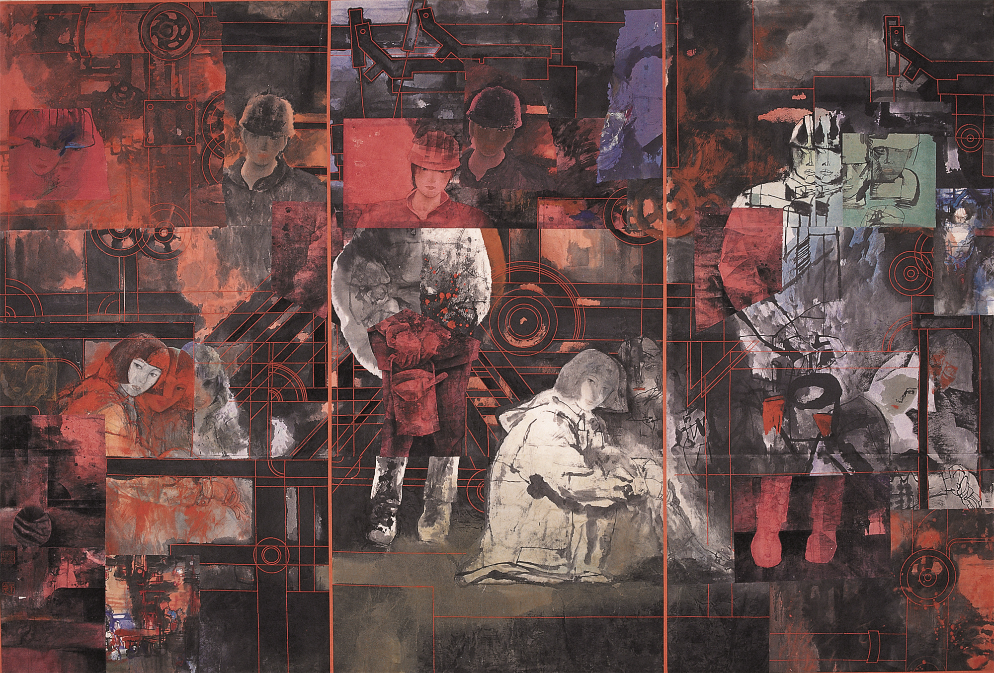 在那个夏天290cmx340cm，1992年创作.jpg